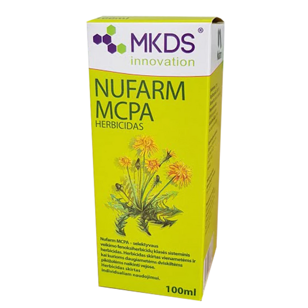 Herbicidas Nufarm MCPA, 100 ml, MKDS, herbicidas piktžolėms vejose naikinti